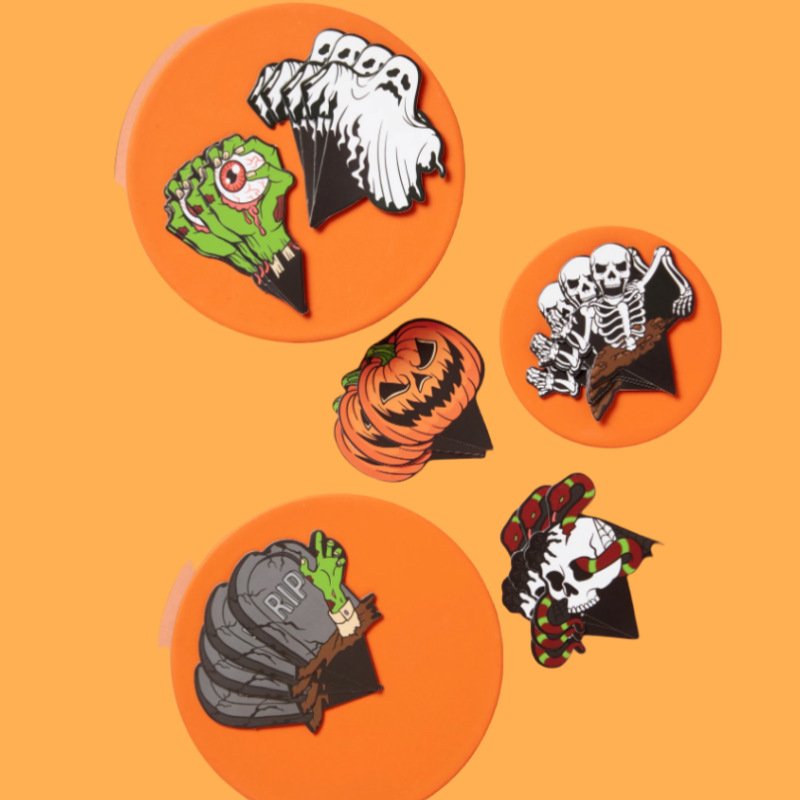 Decorate Halloween paper cupcake edges Halloween party supplies decorations for halloween cakes