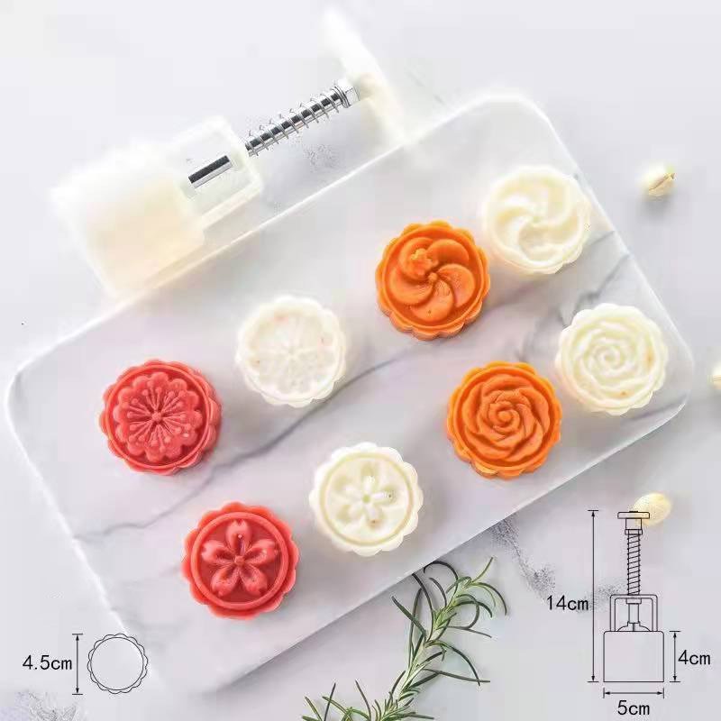 Cake accessories baking decorating supplies round cake mold flower mooncake mould