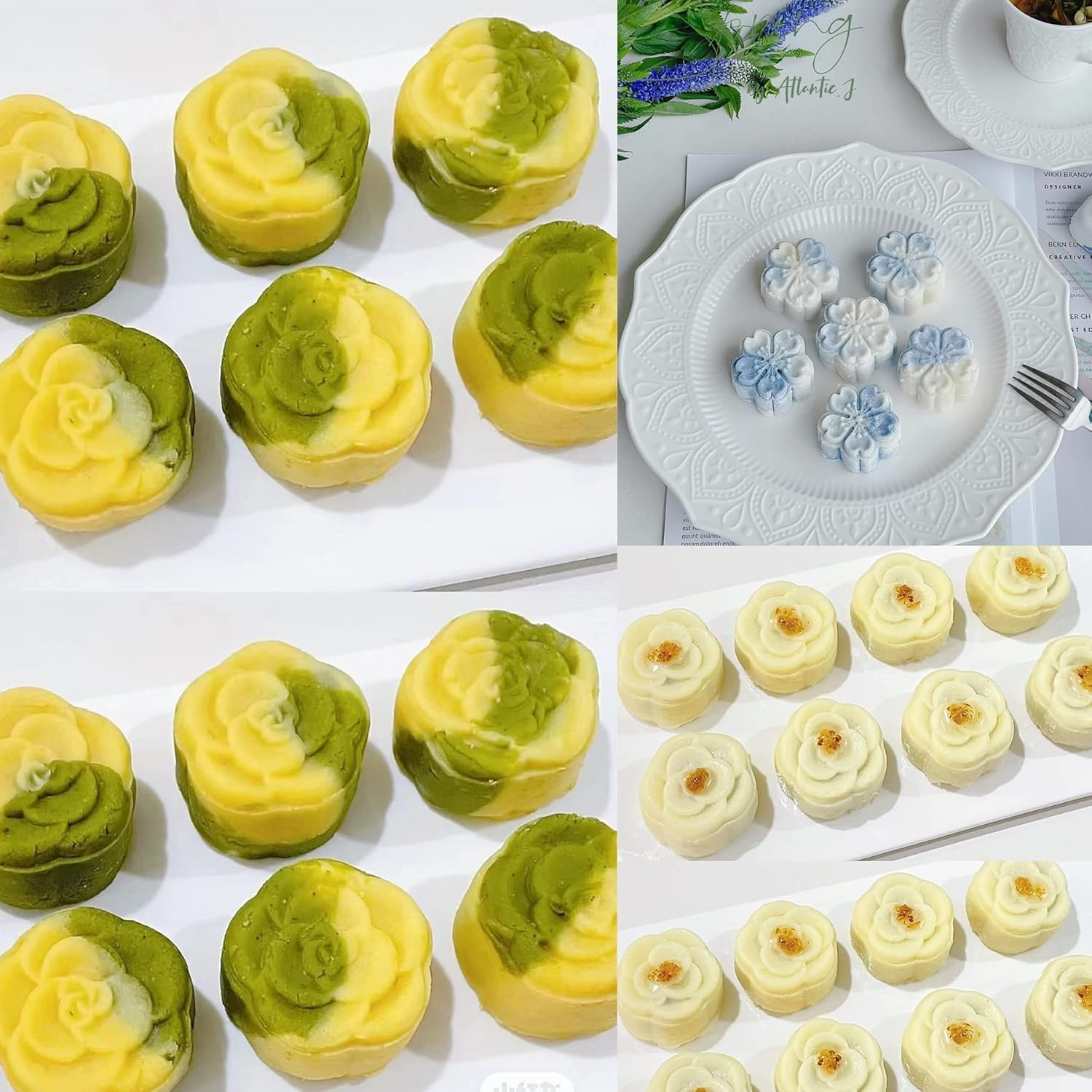 Cake accessories baking decorating supplies round cake mold flower mooncake mould