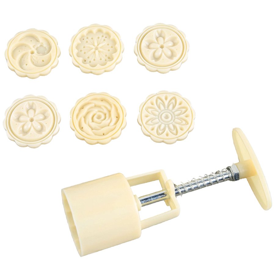 Cake accessories baking decorating supplies round cake mold flower mooncake mould
