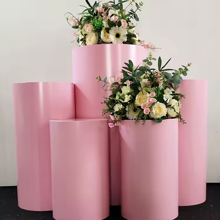 Other Wedding Decor Event Decorations Supplies Round Cylinder Plinth Props Pedestal Cake Stand Dessert Cloth Cover Outdoor