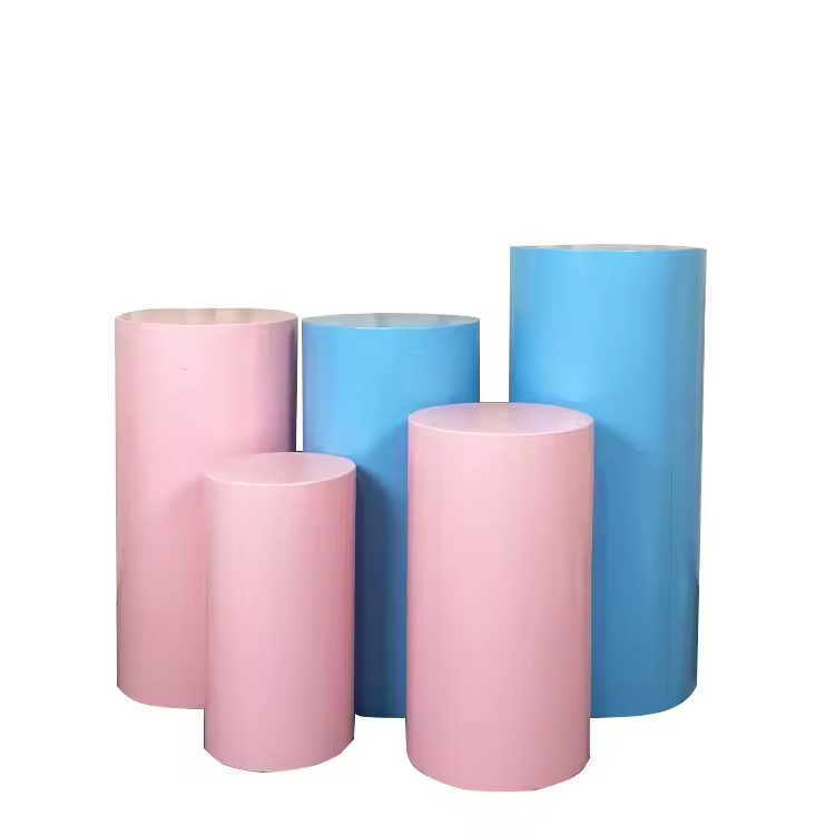 Other Wedding Decor Event Decorations Supplies Round Cylinder Plinth Props Pedestal Cake Stand Dessert Cloth Cover Outdoor