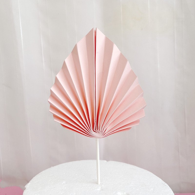 Happy Birthday Theme Cake Decoration People Favor Party Cake Topper Beautiful Folding Fan Party Decorations Supplies