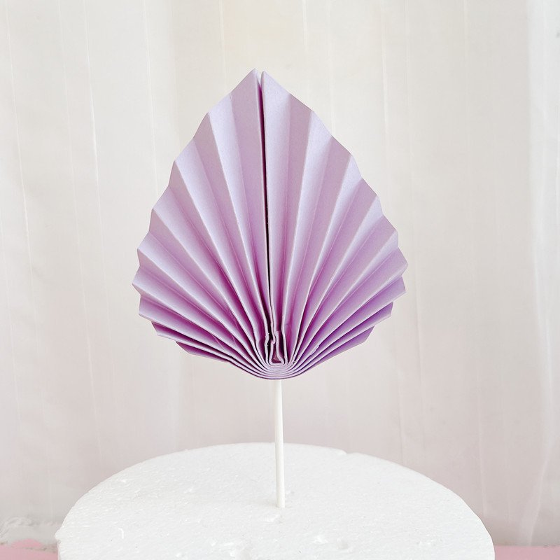 Happy Birthday Theme Cake Decoration People Favor Party Cake Topper Beautiful Folding Fan Party Decorations Supplies