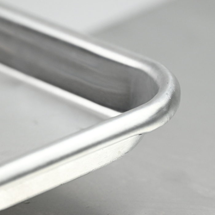 Ready to ship Half Size Aluminum Sheet Baking Pizza Tray Pan For Oven Bread Tray Loaf Pans for Baking Cake Sets