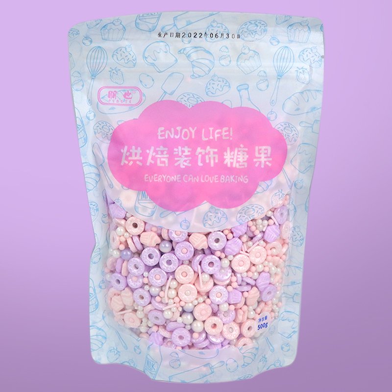 Wholesale bakery decoration ingredients sugar beads sprinkles mixed colors edible birthday decoration sprinkles candy