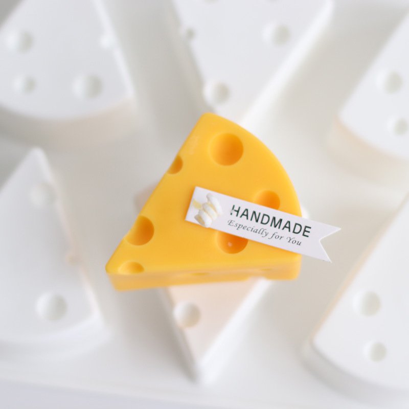 Early Riser 3D Cheese Candle Mold Handmade Cake Soap Silicone Mold Home Decor Craft Supplies