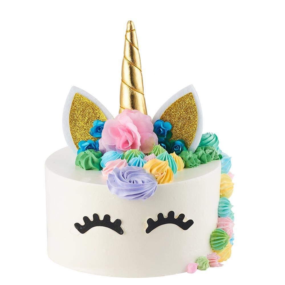 Unicorn Party Supplies Kit Serves 16 Unicorn Birthday Party Supplies Happy Birthday Banner Cake Topper Cake Cutter Candles