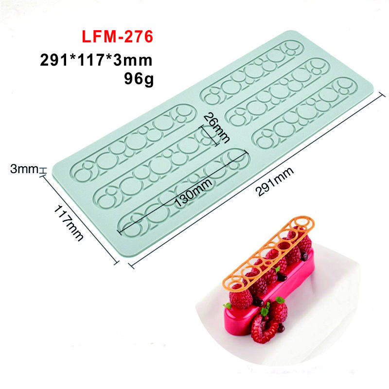 Early Riser 3D Silicone Lace Mat Cake Dessert French Meal Decoration Fondant mould Cake Decorating Supplies