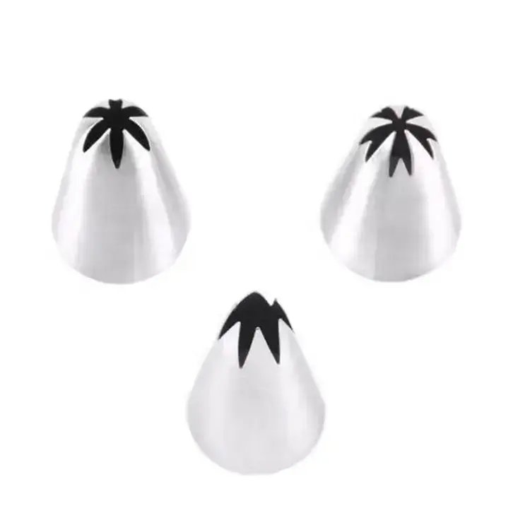 Homesun Popular Sale Wilton Stainless Steel 1M / 2D / 2F Nozzle Icing Piping Tips Cake Decorating Nozzles