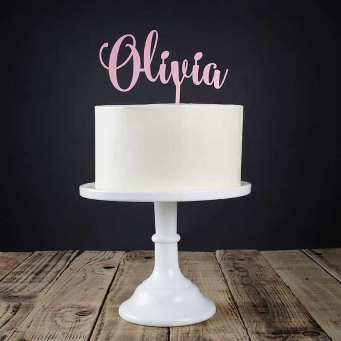 Minnie Mouse Ears Cake Topper, Pink Acrylic Minnie Mouse Cake Topper for Lovely Girl