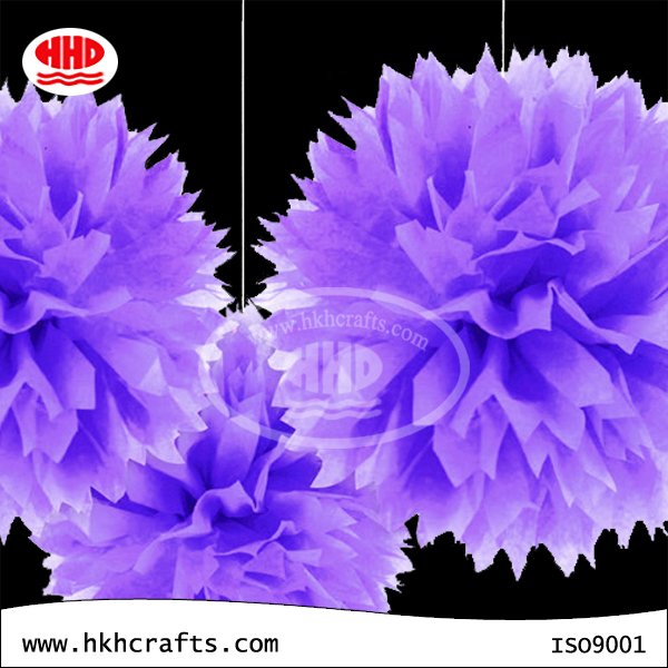 Happy birthdays Decoration paper Flowers Tissue Paper Pom Poms for Party Decoration
