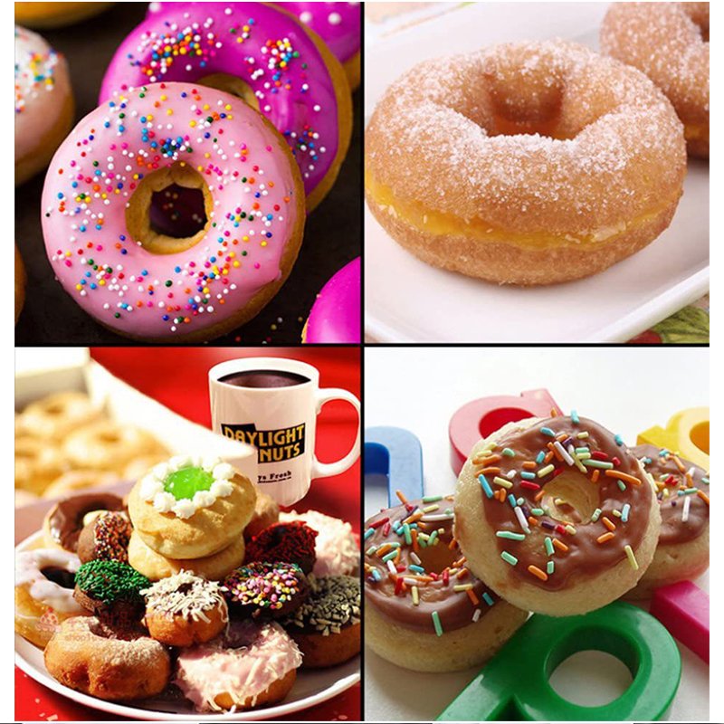 18 Holes Round Non-Stick Silicone Cake Decorating Supplies Sweets Cookie Silikonform Donut Mold