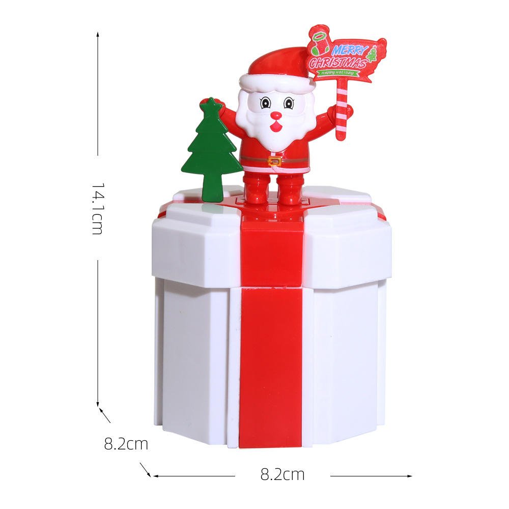 2024 New Design Santa Gift Box Decoration Christmas Gift Decoration Box Cake Decoration Supplies