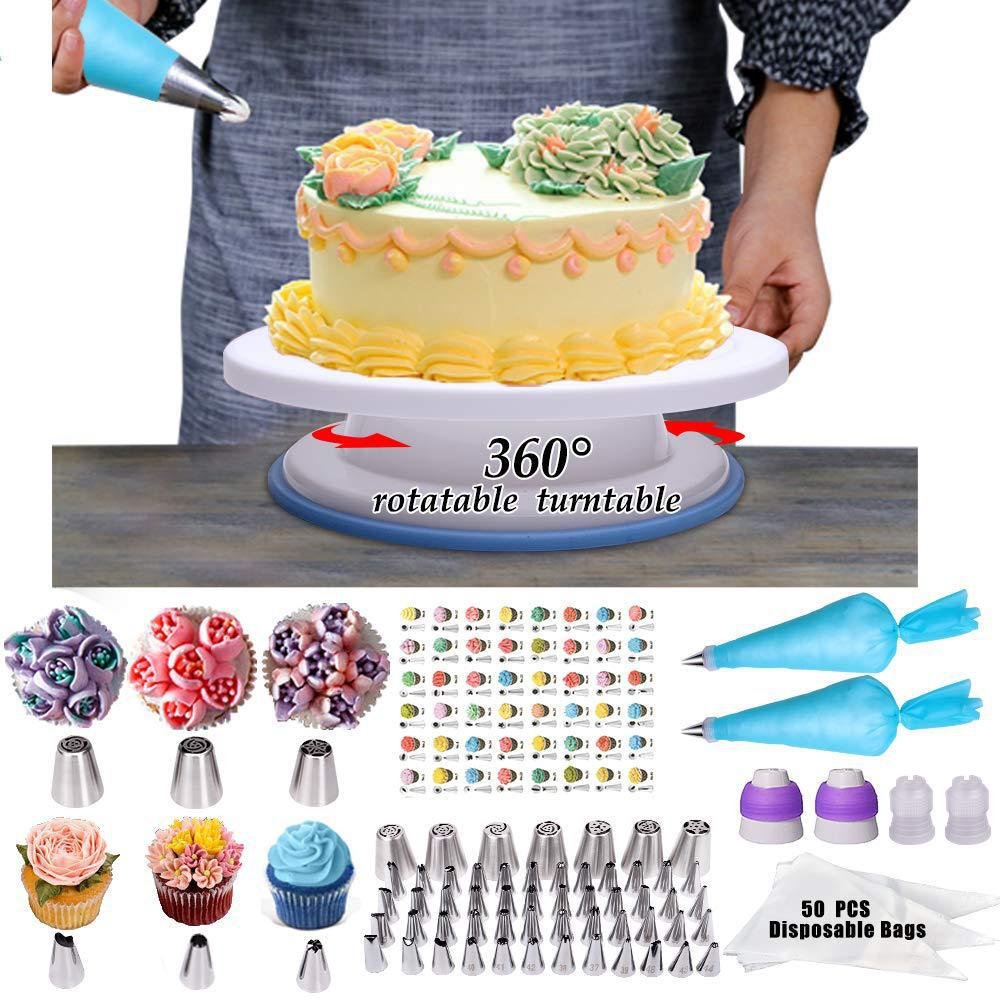 243Pcs Cake Decorating Supplies Kit Piping Bags and Tips Set Cake Decorating Kit Piping Tips Cake Decorating Tools