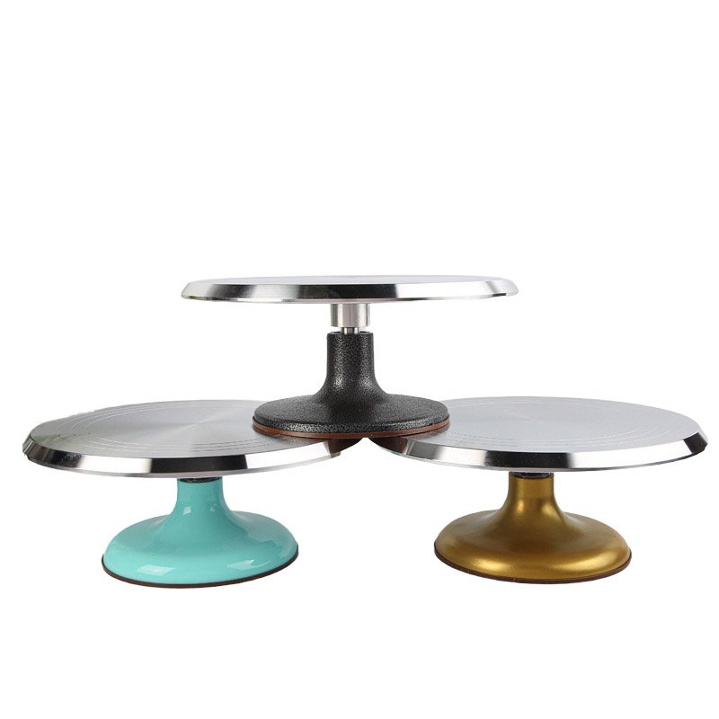 Metal Accessories Cakes Cake Tools Kit Supplies Tool Decorative Aluminum Rotating Stand Turntable