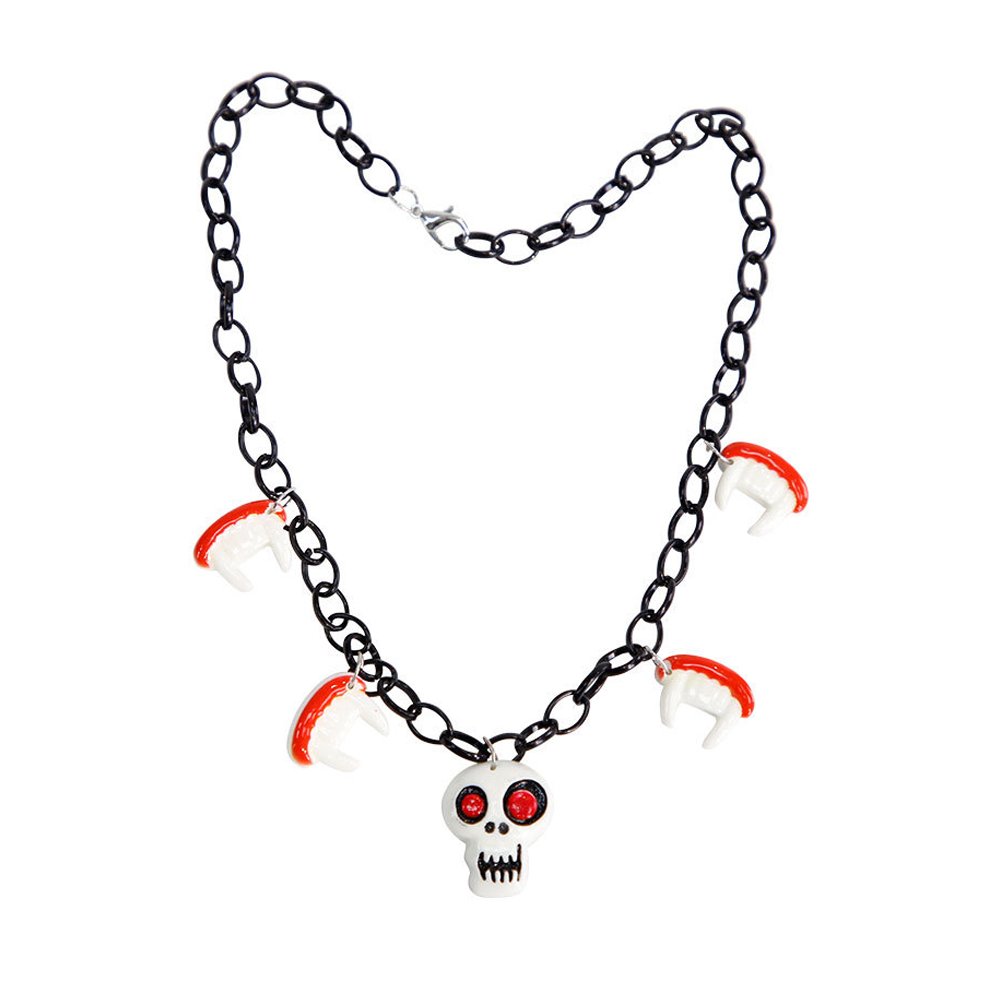 New style Halloween pumpkin ghost necklace, decoration supplies for Halloween masquerade balls, pendant jewelry