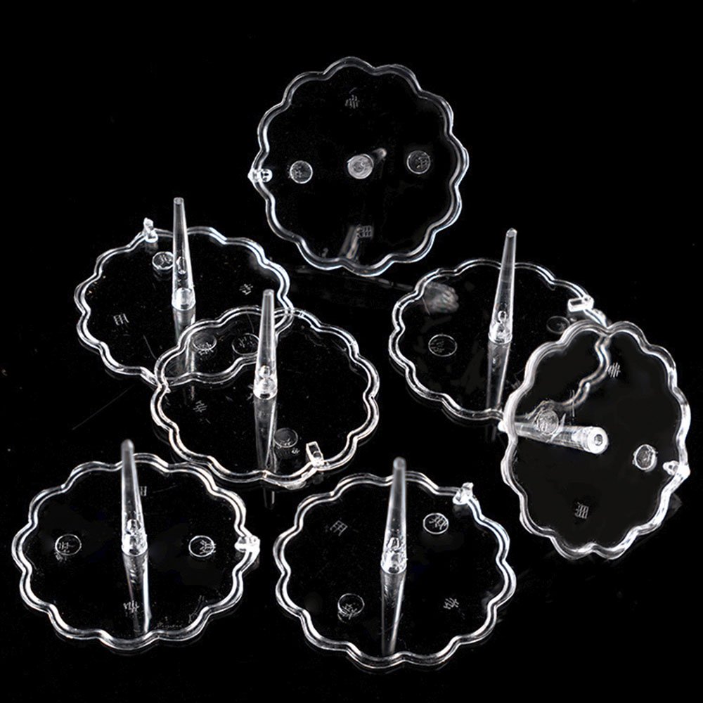 Transparent plastic base thickened doll retainer accessories Scene birthday cake decoration pedestal