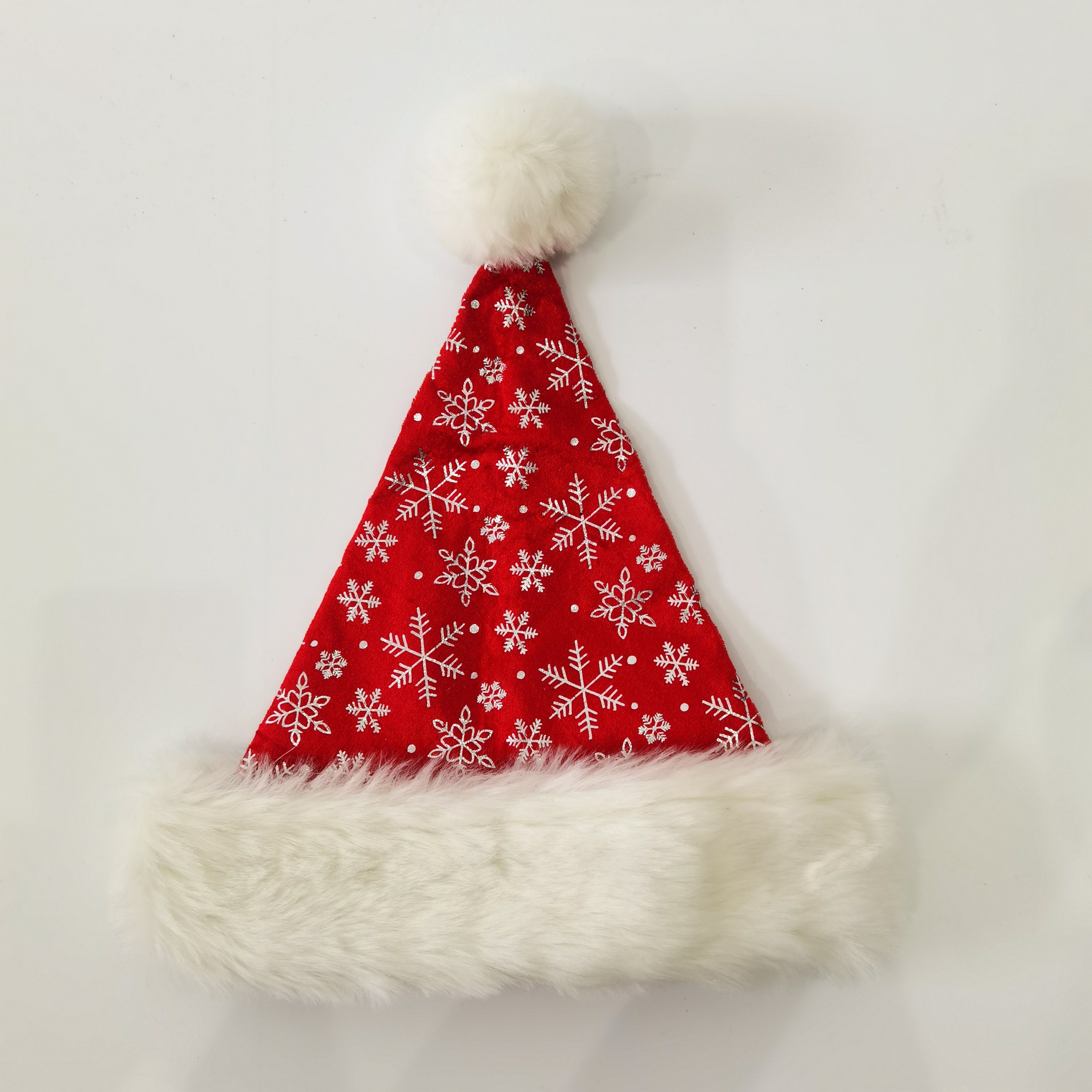 2024 Hot Selling Santa hat Christmas decoration supplies snowflake fur
