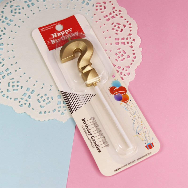 Colorful Happy Creative Birthday Number Sparkler Candle Cake Decoration Supplies Wedding Party Paraffin Wax Lucky Candles