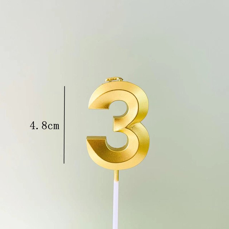 Colorful Happy Creative Birthday Number Sparkler Candle Cake Decoration Supplies Wedding Party Paraffin Wax Lucky Candles