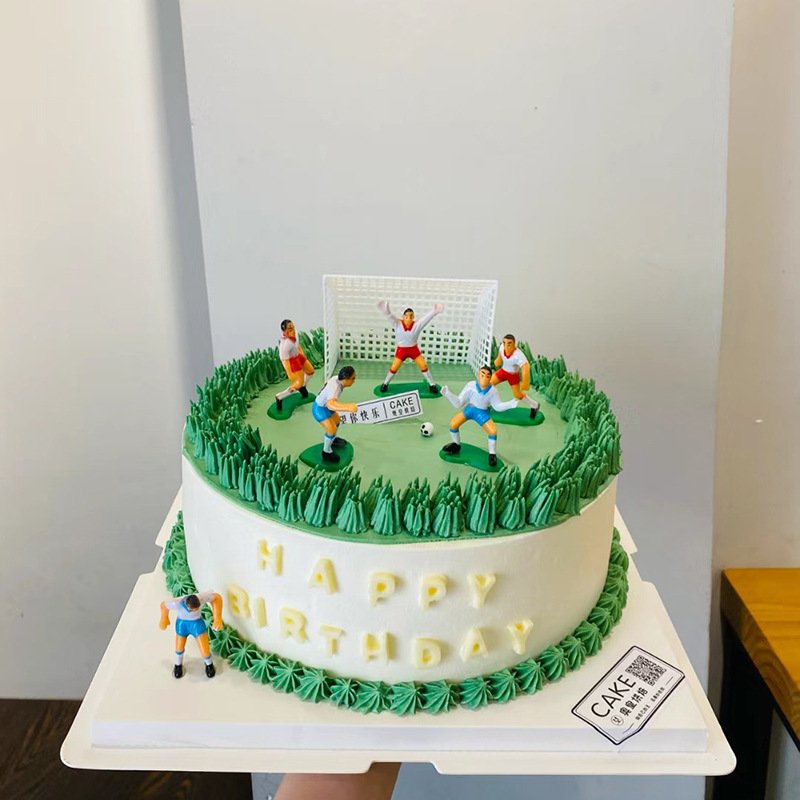 3D Soccer Cake Topper for Boys Soccer Cake Decorations Soccer Theme Party Decorations Football Theme Party Sport Party Supplies