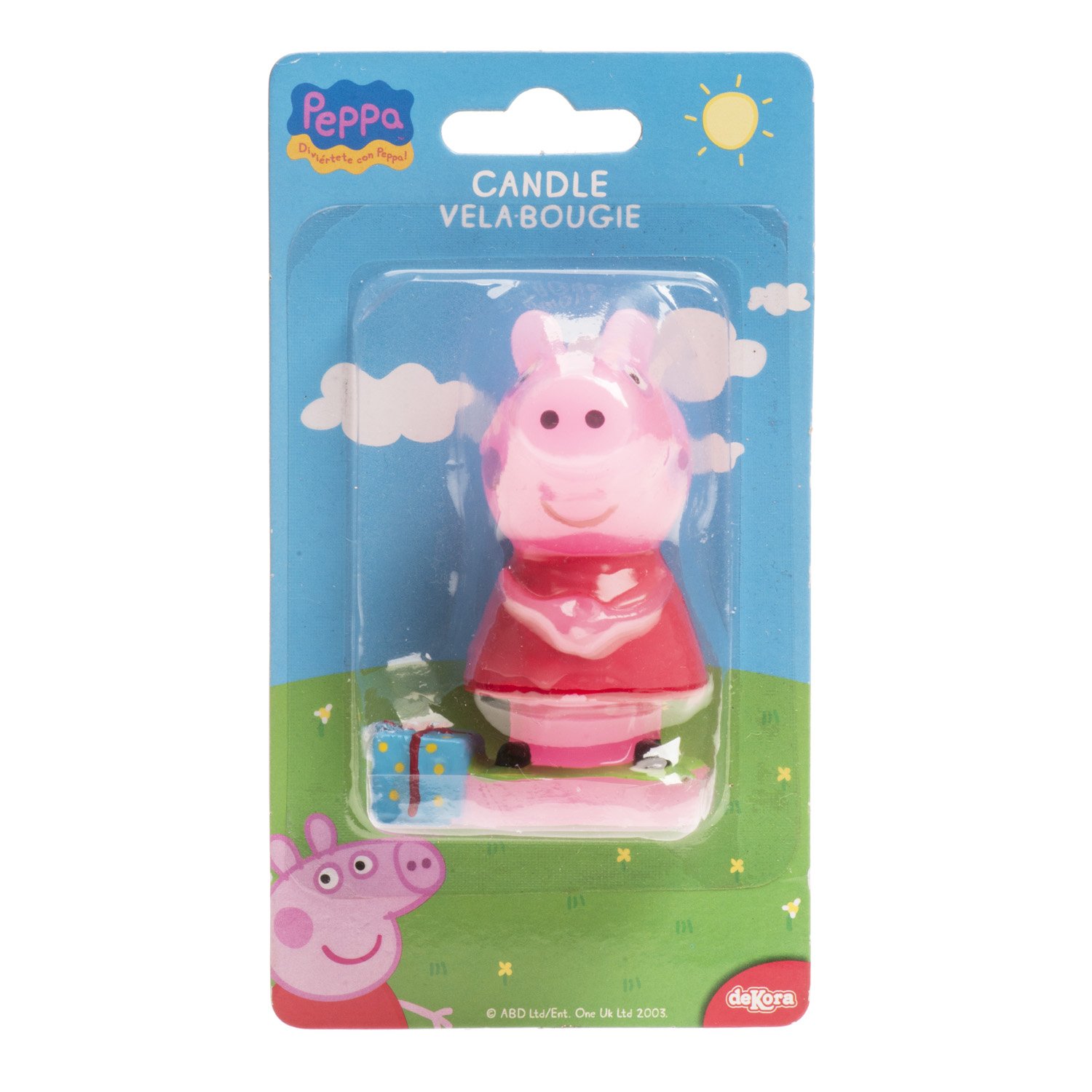 Dekora Brand Display 6 For Peppa Pig Birthday Candle 8Cm Fun Cake Decoration Toppers Cake Accessories Baking Decorating Supplies