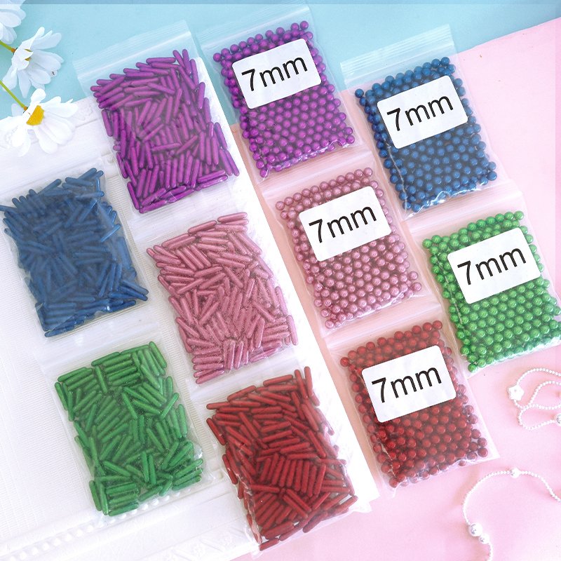 New Christmas Color Metallic Cake Sprinkles Non-edible Sugar Pearl Cake Decoration Baking Ingredients Sugar Rod Decoration Only