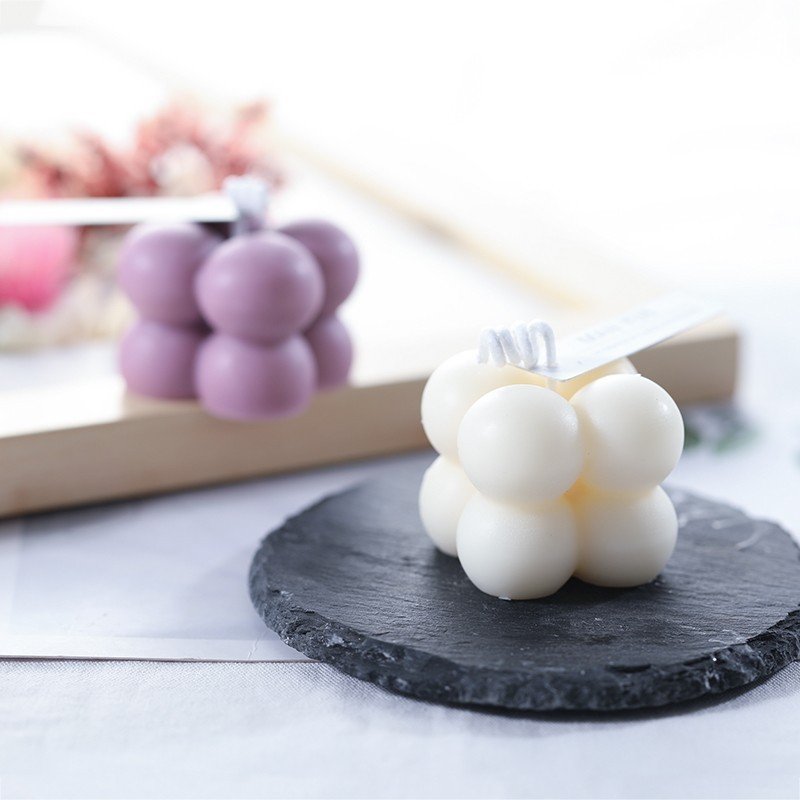 Early Riser 2 Holes Bubble Candle Silicone Mold Homemade Scented Candles Soaps Making Home Decor DIY Cake Mold