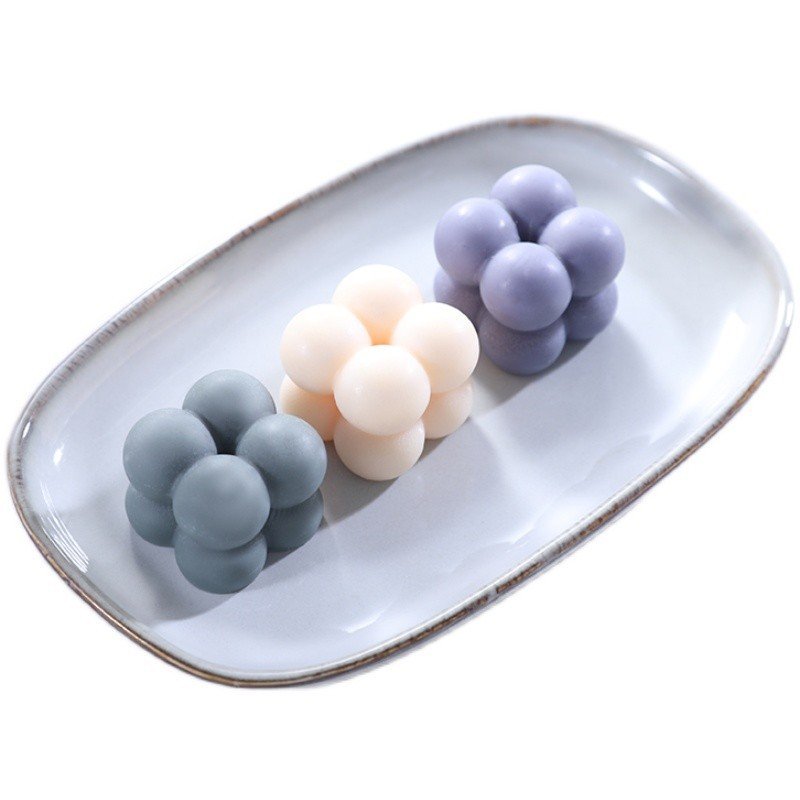 Early Riser 2 Holes Bubble Candle Silicone Mold Homemade Scented Candles Soaps Making Home Decor DIY Cake Mold