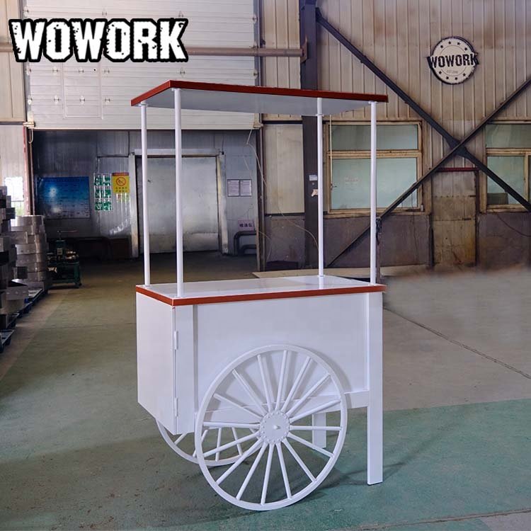 2024 WOWORK newest meatal wedding event birthday party supplies display dessert candy Carts for party decoration