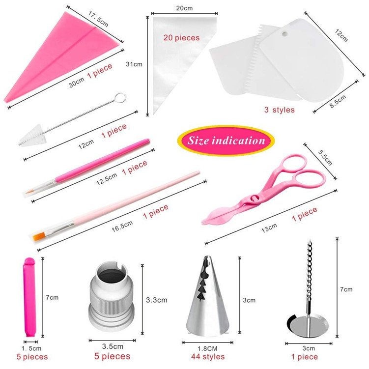 83 Pcs set Cake Decorating Supplies Cake Decorating Tools Pastry Nozzles Icing Piping Nozzles Tips for Cake Tools