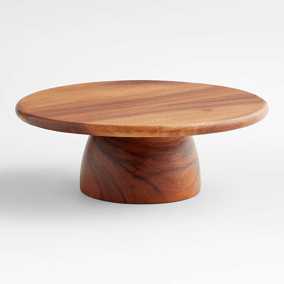 High Quality Wood Round Cake Platter Server Dessert Plate for Wedding Party Cake stand with Customized Quality