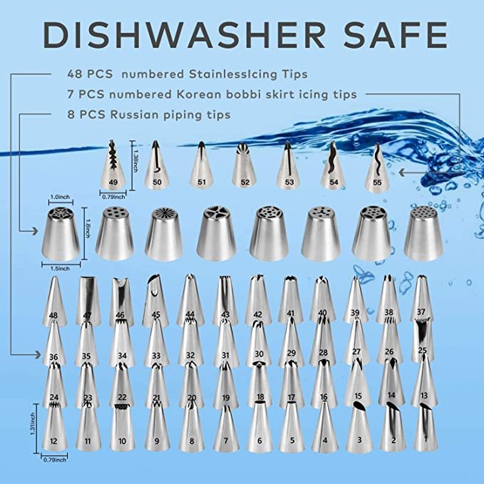 137PCS Complete Cake Decoration Kit Baking Supplies Bakery Cake Decorating Tools