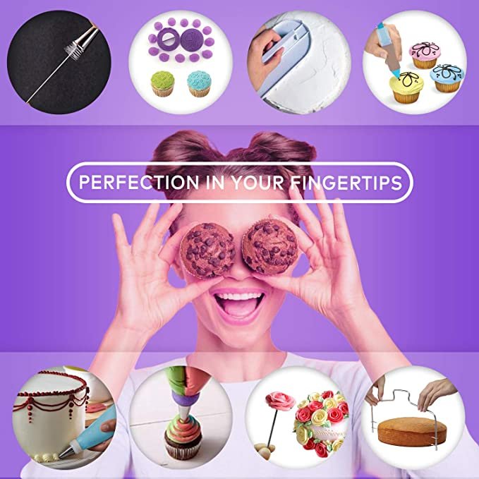 137PCS Complete Cake Decoration Kit Baking Supplies Bakery Cake Decorating Tools