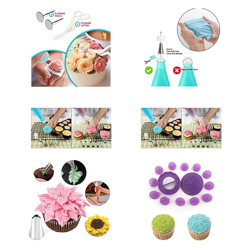 137PCS Complete Cake Decoration Kit Baking Supplies Bakery Cake Decorating Tools