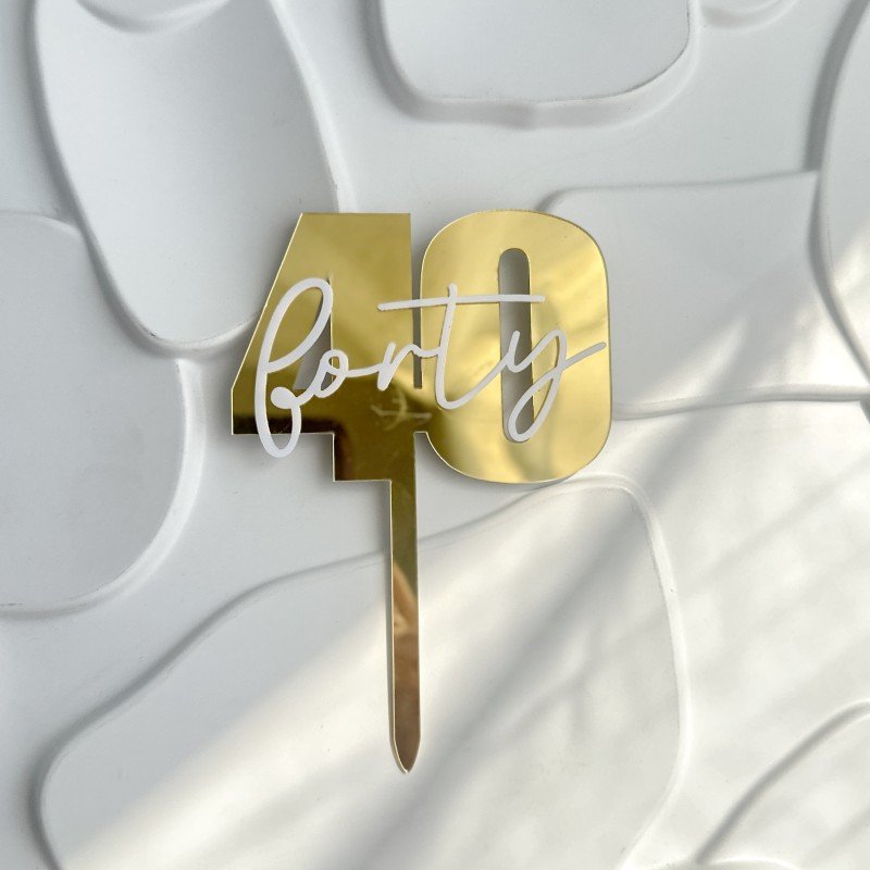 Happy Birthday Cake Topper Gold 18 40 50 60 Birthday Number Topper For Birthday Celebrations Anniversary Party Supplies