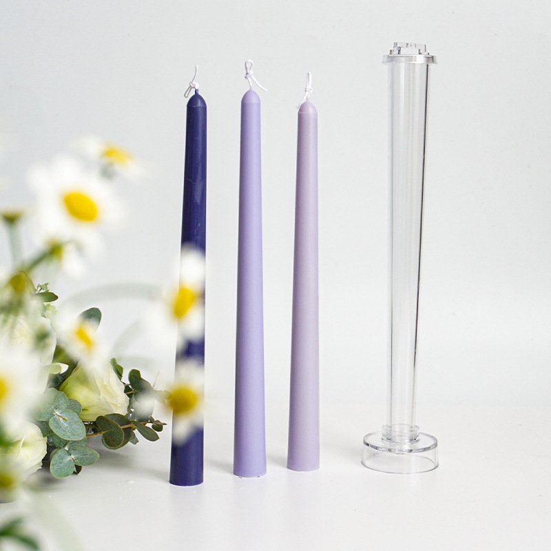 10 Inch Tall Tapered Candlesticks Candle Making Mold Supplies for Wedding Party Home Decor Plastic Taper Candles Molds