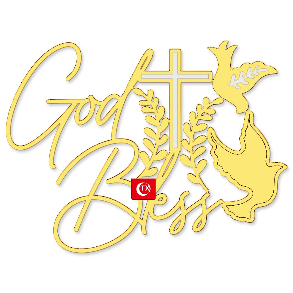 Cake Toppers Supplier High Quality Children's Baptism Festival Theme Cake Decoration Supplier