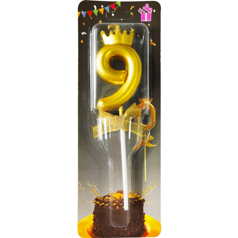 0-9 golden number candle cake decoration plug-in birthday party dessert table baking decoration birthday small candle