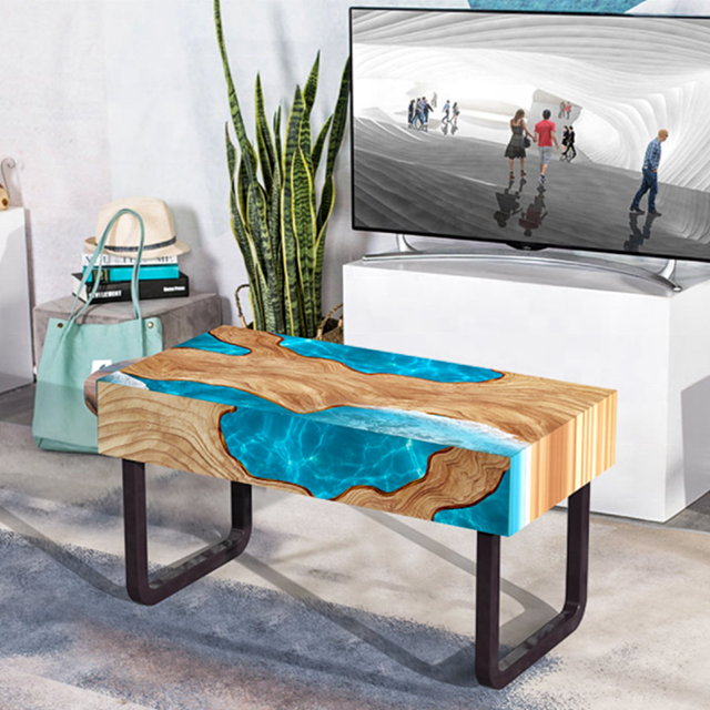 DLR764 Factory custom 60*40cm 24'' writing desk dinner table learning table computer table epoxy resin silicone mold
