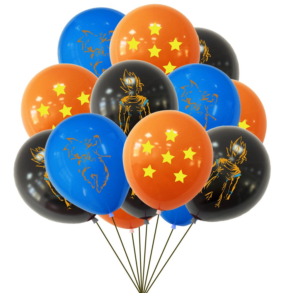Super Son Goku Design Party Decorations Dragon Ball Happy birthday Banner Cake Topper Supplies Kids Children Favor Party X4082