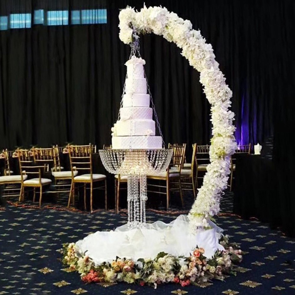 New romantic wedding cake decoration stand wedding props stage background stand birthday party decoration cake flower stand