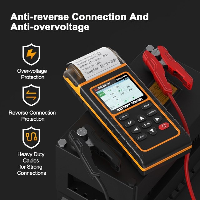 Sndway lithium battery internal resistance meter tester dry battery car testing 12v/24v battery detector