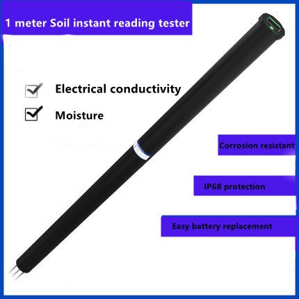 1 METER INSTANT READING SOIL MOISTURE PH ELECTRICAL CONDUCTIVITY SOIL METER