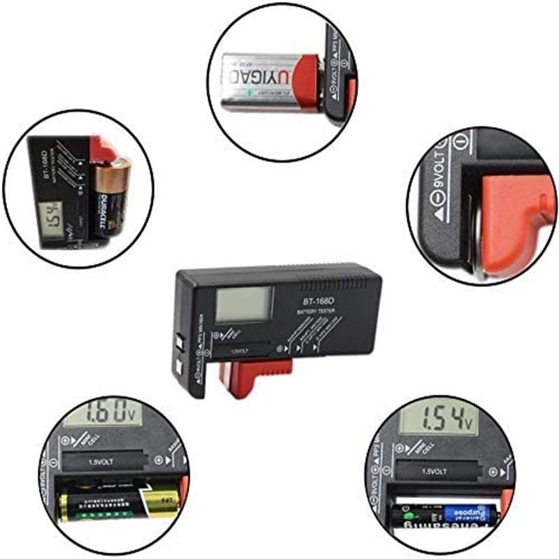 BT-168 Battery Capacity Tester Universal Digital Battery Meter Indicate Volt Tester Checker For AA/AAA/C/D/9V/1.5V Batteries