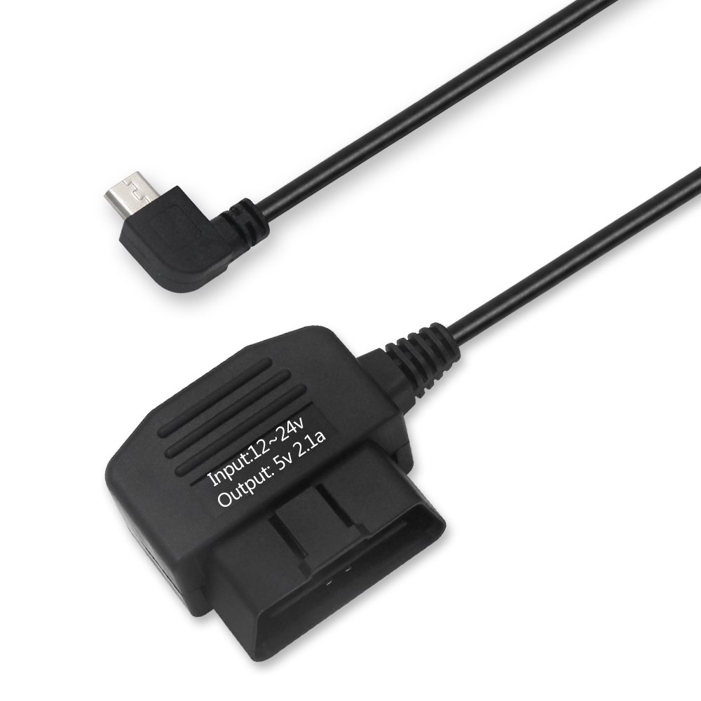 3FT 12v-24v Car system Cable DC Car Charging Connector Obdii Db15 Obd2 16 Female Obd-ii Power Usb Micro Obd charge cable