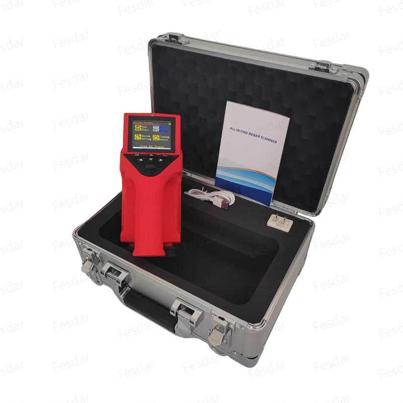 FESDAR-8S Integrated Rebar Detector Scanner Locator Wall Scanner Covermeter Ferro Scan Price