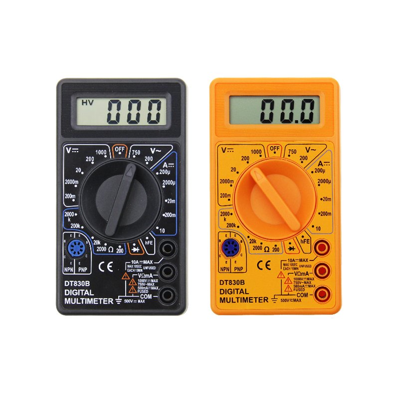 DT-830 Digital Multimeter auto range Electronic LCD Display AC/DC 750/1000V Amp Volt Ohm Tester Meter