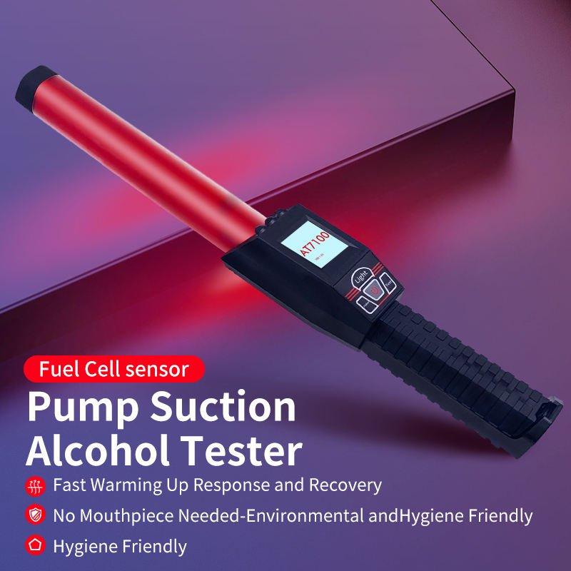 Hot Selling Portable Handle Alcohol Tester High Precision Professional Alcohol Detector Breathalyzer for Drive Safety